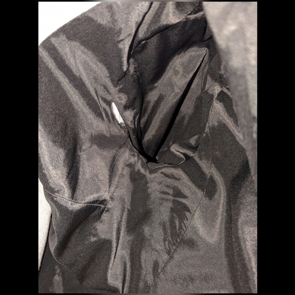 Sleek ZARA BASIC Blazer Perfect Fit Faux Leather Detail XS Holidays - Picture 10 of 10